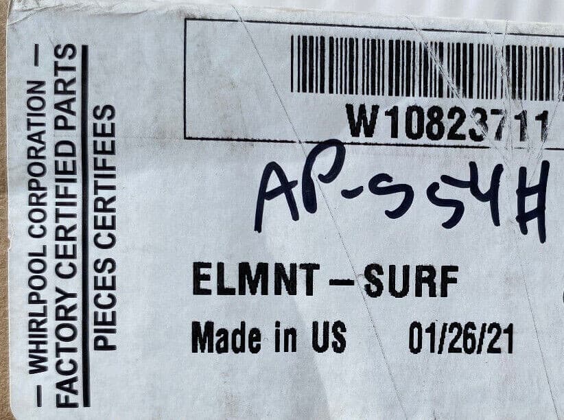 Genuine Whirlpool Radiant Surface Element 6"  W10823711 — thumbnail 4