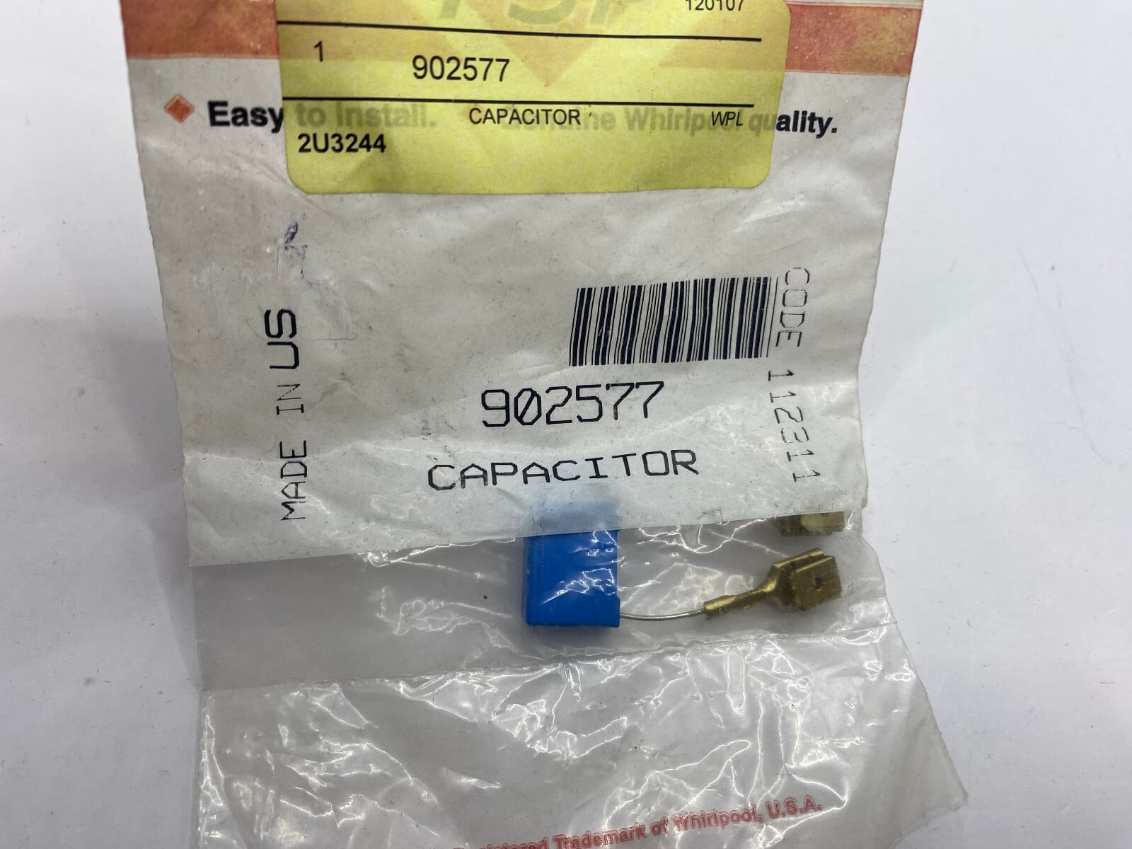 New Genuine OEM Whirlpool  Dryer Capacitor Wire Harness WP902577 — thumbnail 2