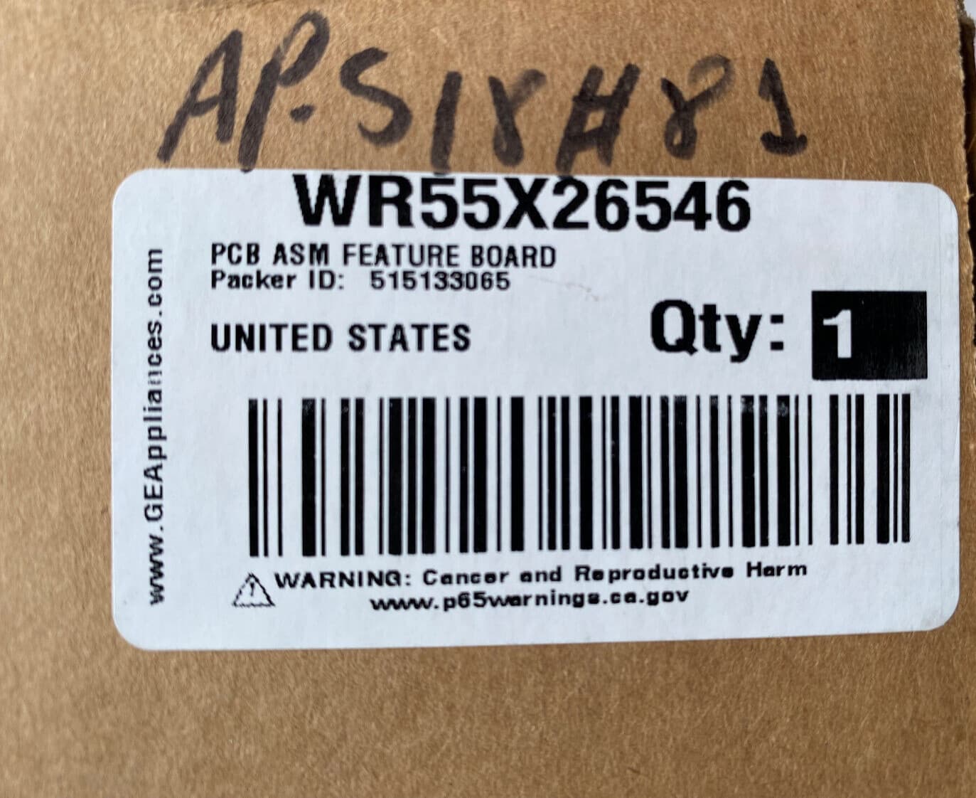 New Genuine GE Refrigerator Control Board Assembly WR55X26546 — thumbnail 3