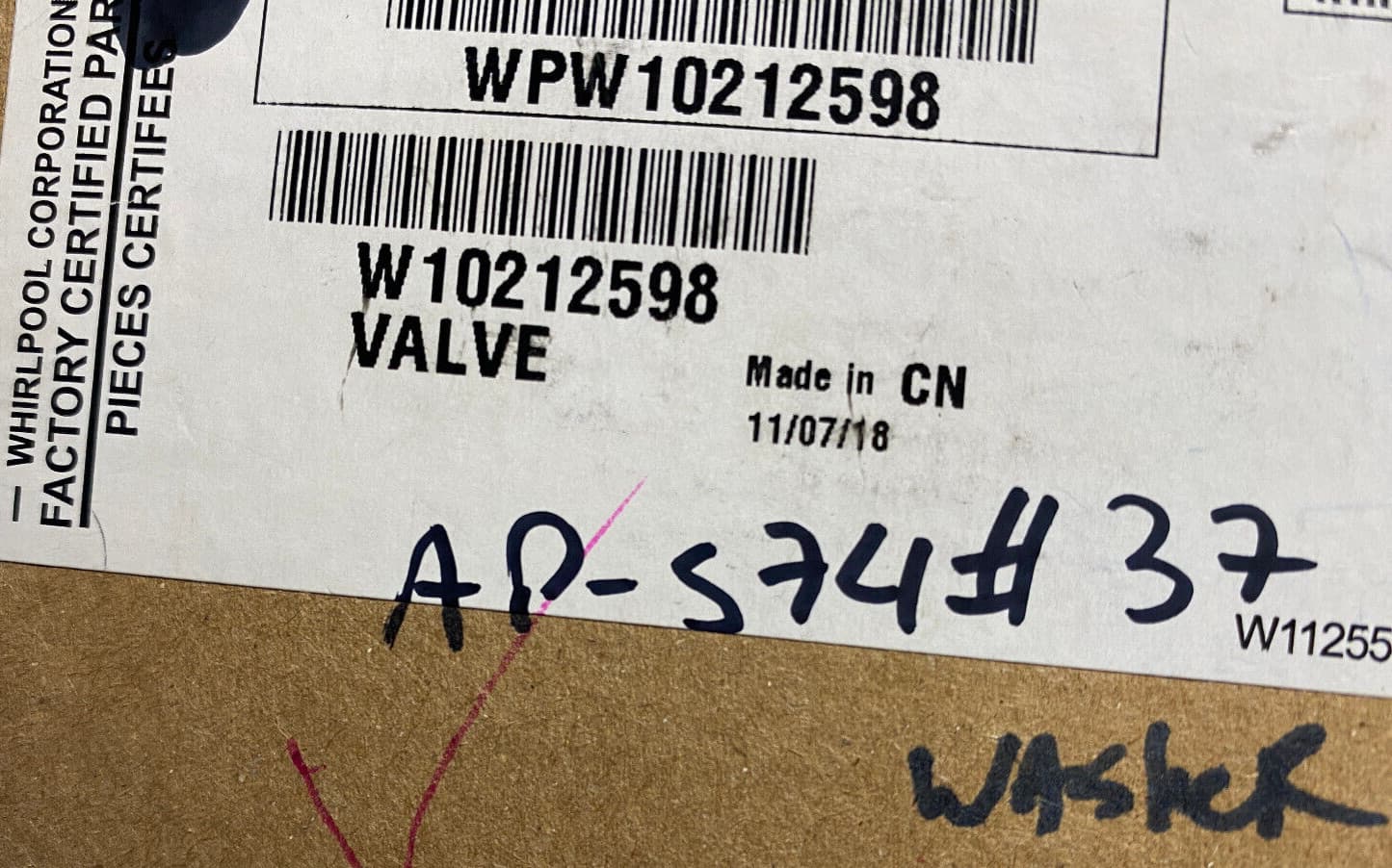 New Genuine OEM Whirlpool Washer Inlet Valve W10212598 — thumbnail 4