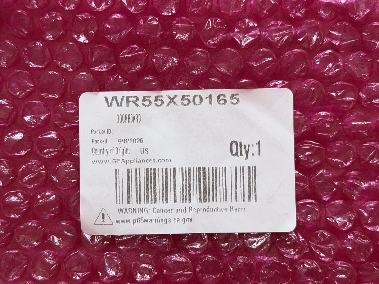 WR55X50165 GE Refrigerator  Doorboard  OEM New Genuine — thumbnail 4