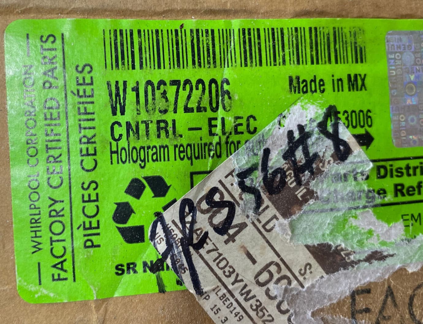 New Genuine OEM Whirlpool  Electronic Control Board W10372206 — thumbnail 4