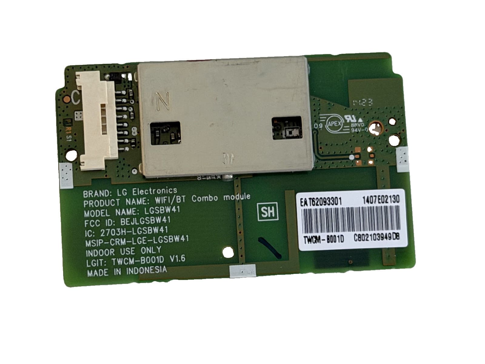 EAT62093301 Genuine OEM LG TV WiFi Bluetooth Module LGSBW41 New