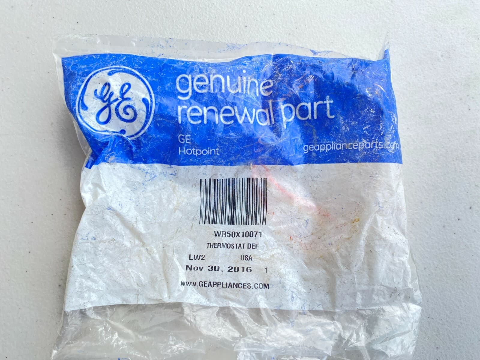 New Genuine GE Defrost Thermostat WR50X10071 — thumbnail 5