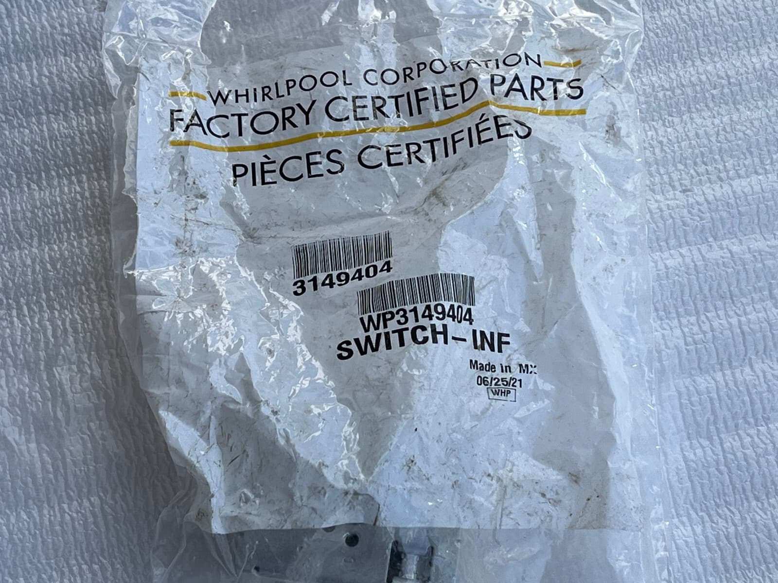 New Genuine Whirlpool Infinite Switch WP3149404 — thumbnail 11