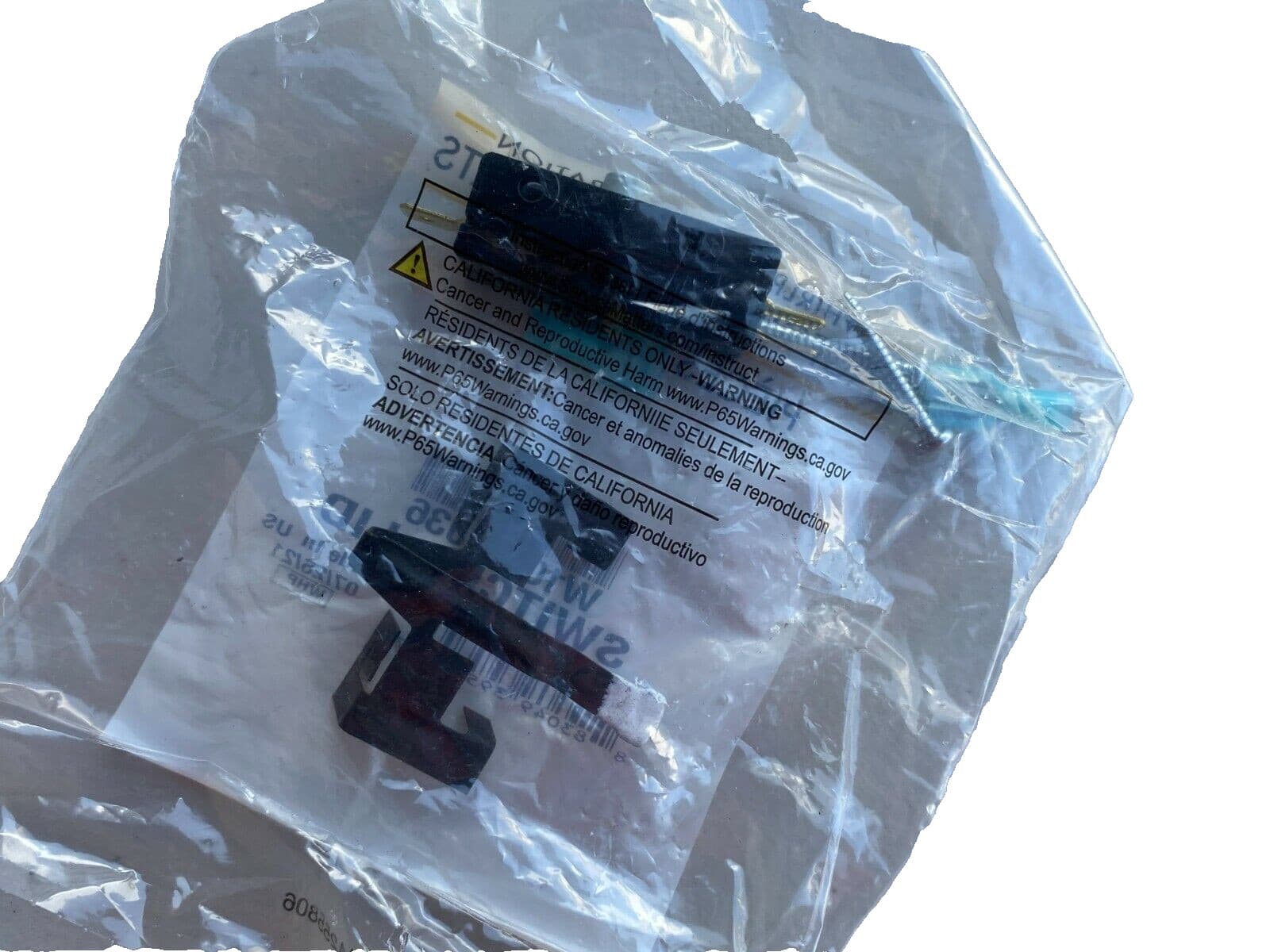 W10820036 279347 OEM Whirlpool Dryer Door Switch Kit  (Set of 2) NEW Genuine — thumbnail 3