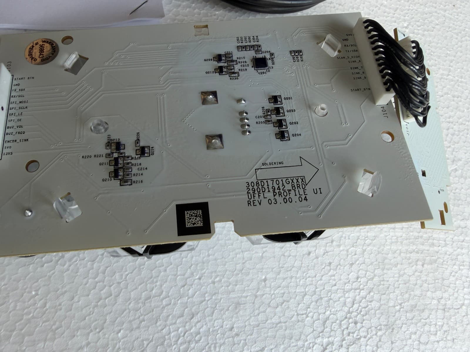 WH22X34919 GE  Washer User Interface Control Board New OEM  Genuine — thumbnail 6