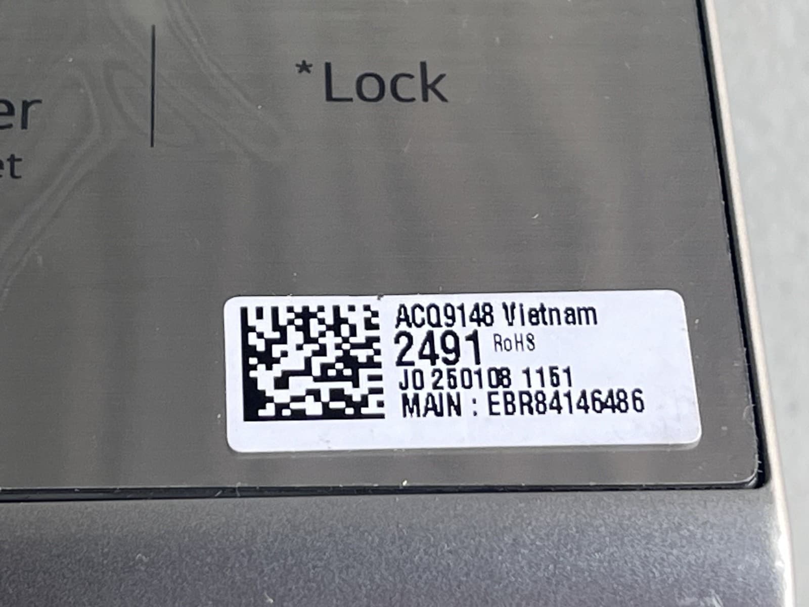 ACQ91482491 LG OEM Refrigerator  Cover Assembly Display  New Genuine — thumbnail 4