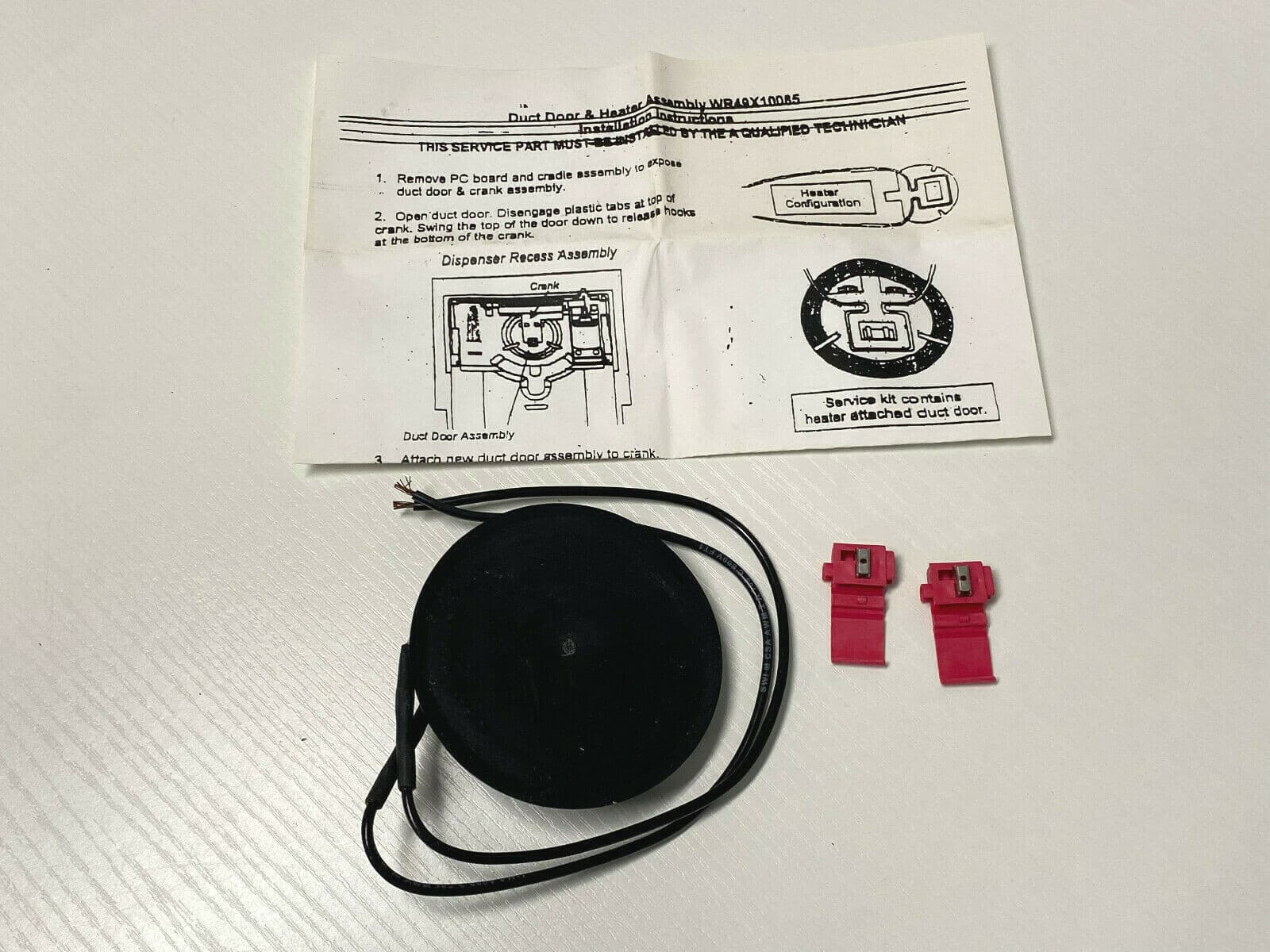 NEW Genuine  GE Refrigerator Dispenser Heater Kit WR49X10085 — thumbnail 4