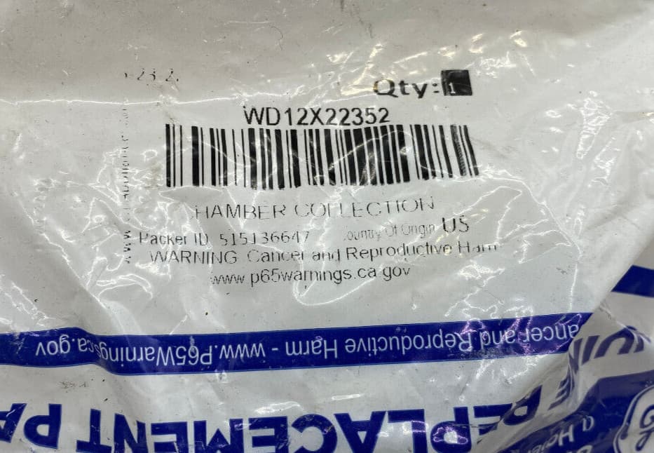 New Genuine OEM GE  Dishwasher Chamber Collection WD12X22352 — thumbnail 2