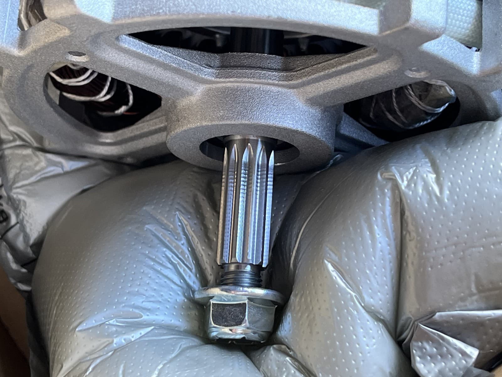 WH03X29559  OEM GE Washer  1/3 Hp Motor & Nut New Genuine — thumbnail 3