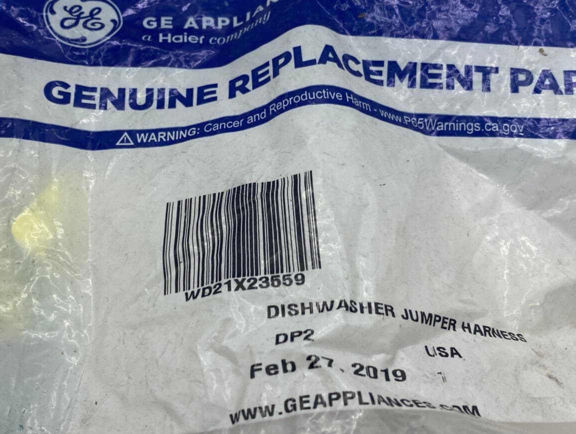 WD21X23559  OEM GE Dishwasher Jumper Harness New Genuine — thumbnail 3
