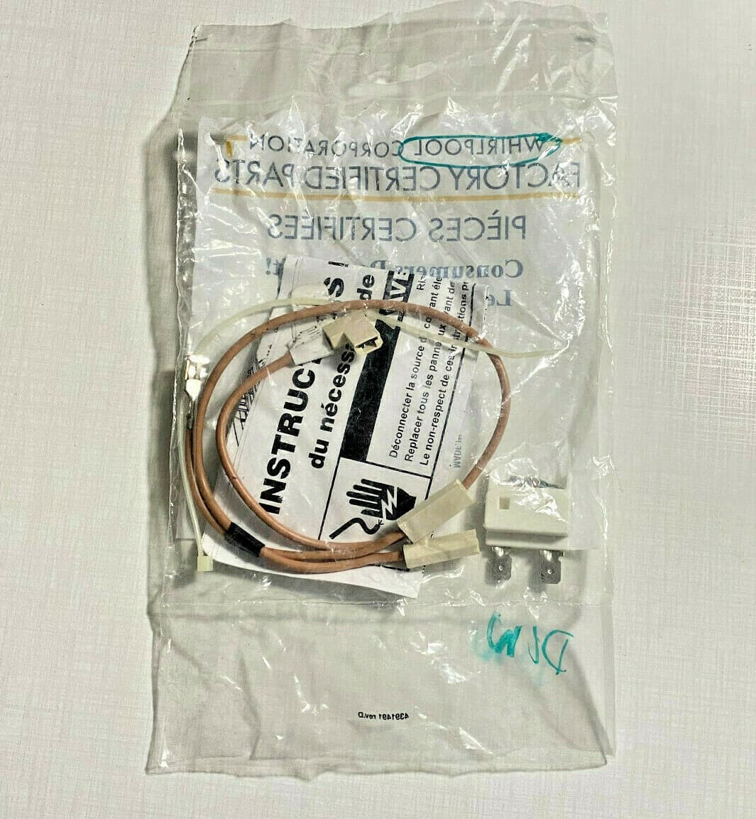 675813  New Genuine Whirlpool  Dishwasher Thermal Fuse Kit ( SET OF 2) — thumbnail 4