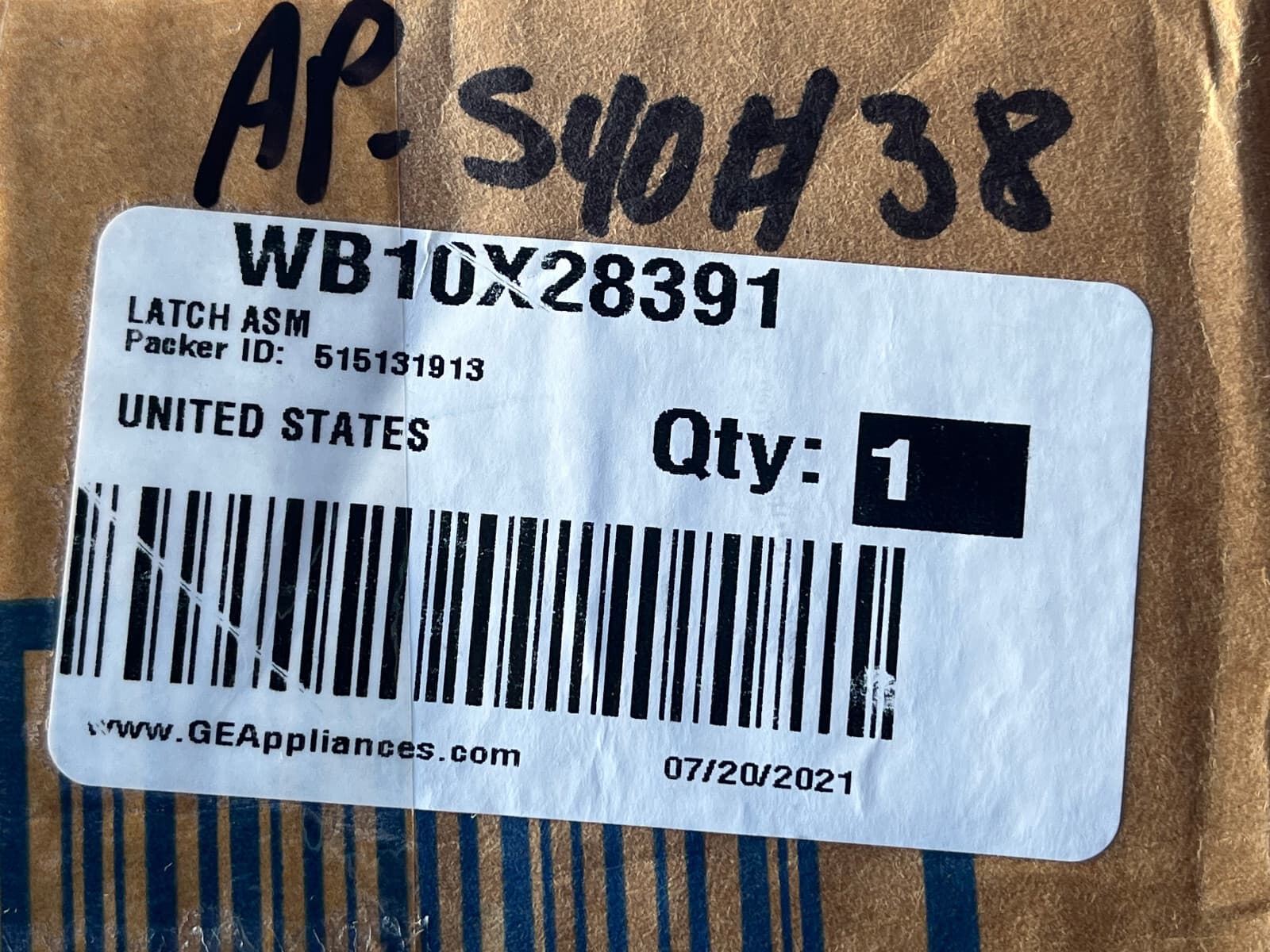 New Genuine GE Oven Latch Assembly CT9050EK4DS  WB10X28391 — thumbnail 7