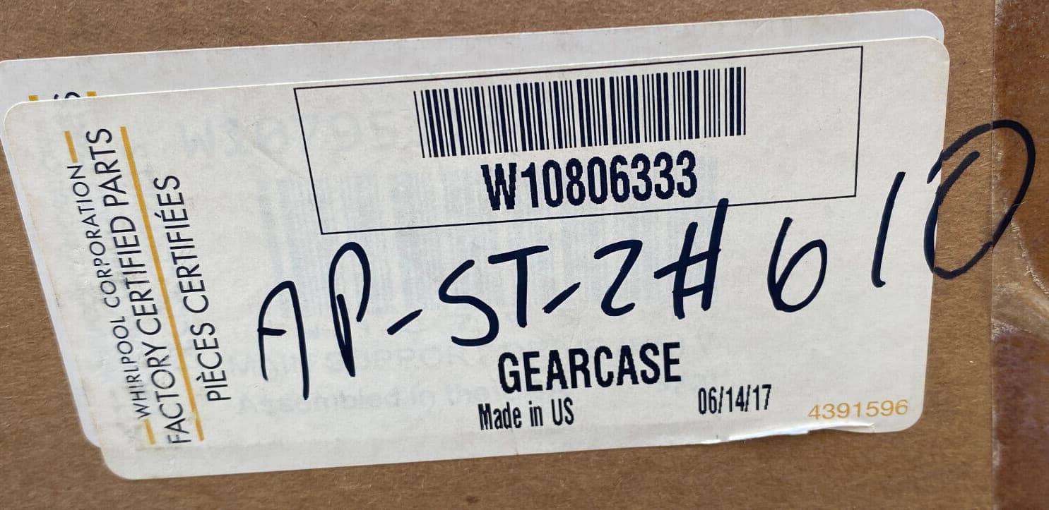 New Genuine OEM Whirlpool  Washer Gear Case W10806333 — thumbnail 3