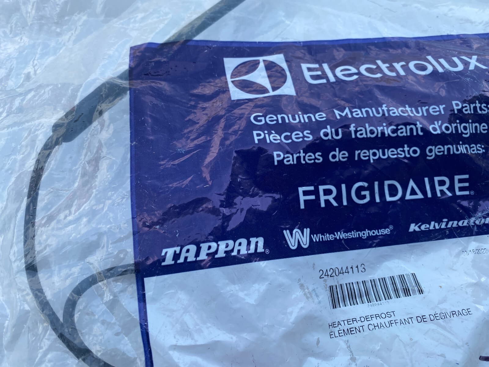 New Genuine Frigidaire Defrost Heater 242044113 — thumbnail 7