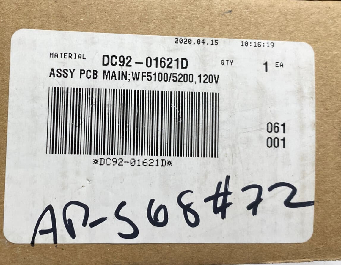 Genuine OEM Samsung Washer Control Board DC92-01621D — thumbnail 8