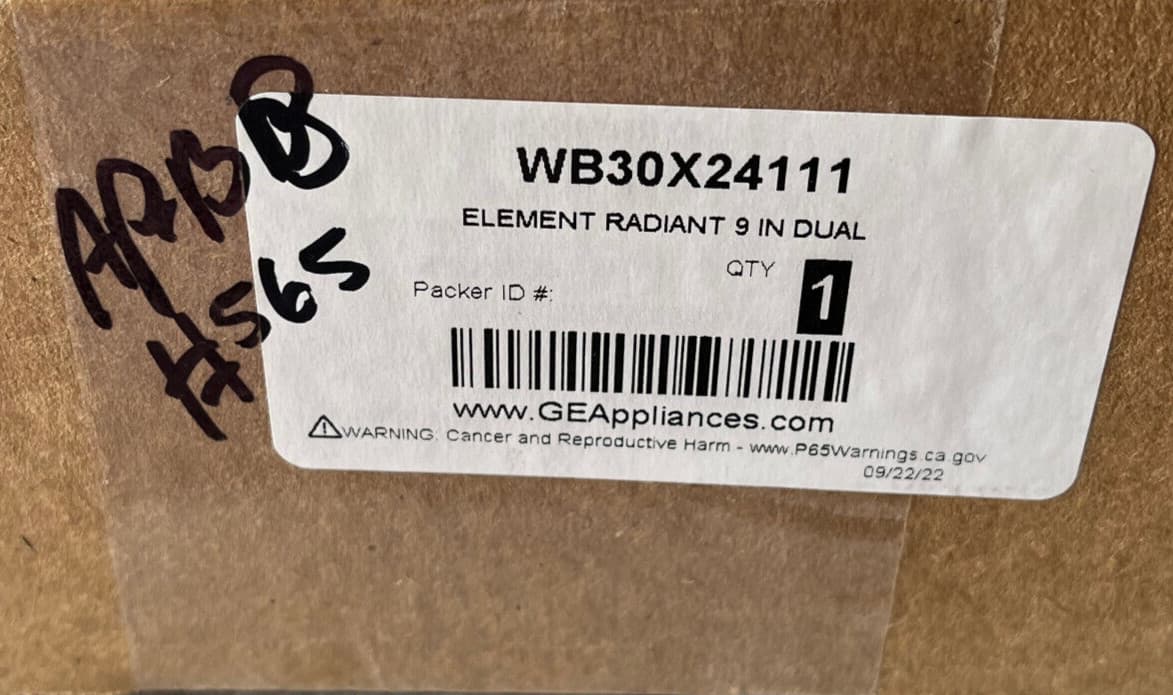 WB30X24111 OEM  GE Element Radiant 9' Dual New Genuine — thumbnail 8