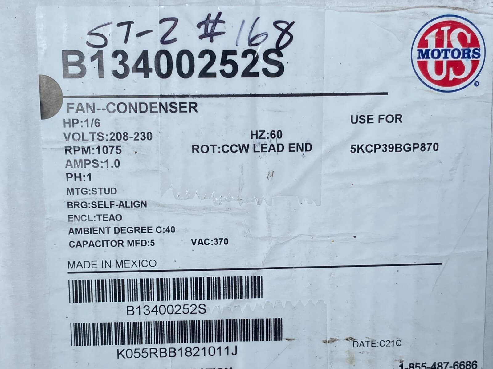 New Genuine Pmi Fan Condenser B13400252S — thumbnail 5