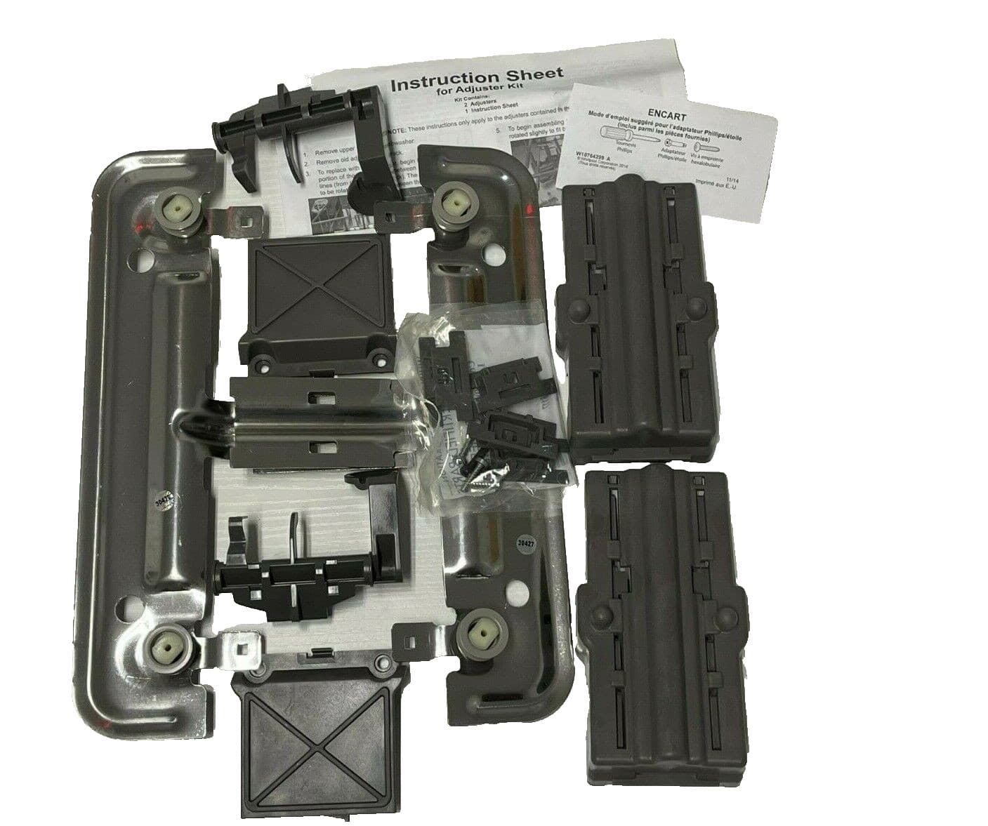 W10712394  NEW Genuine OEM Whirlpool Dishwasher Adjuster Kit