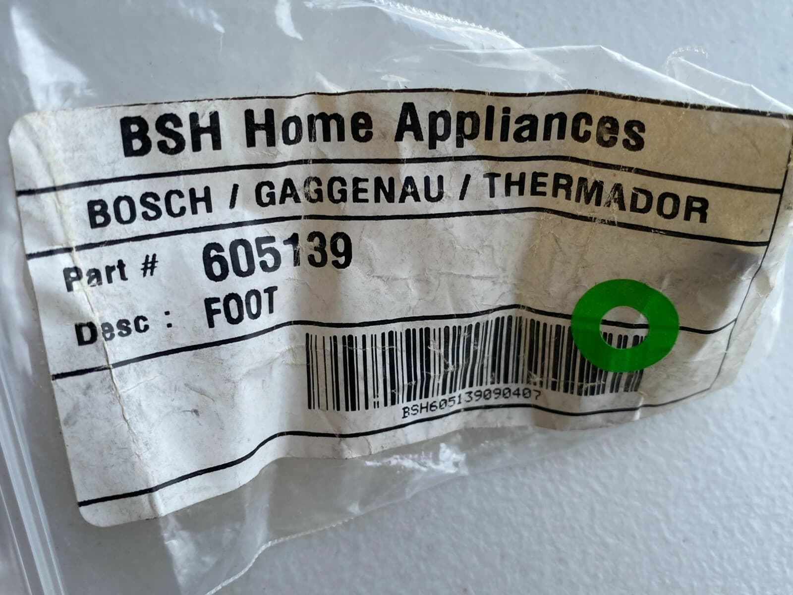 New Genuine Bosch Foot 00615139 (615139 ) — thumbnail 3