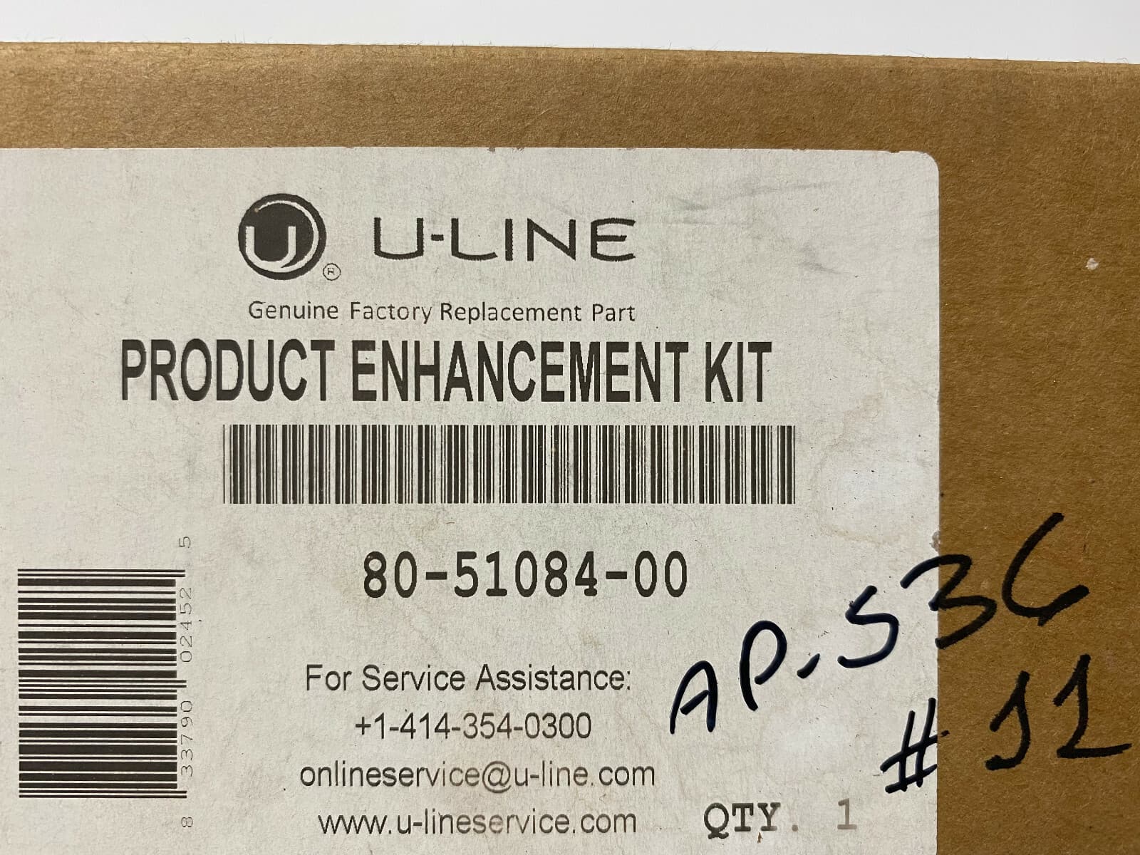 Genuine  U-Line Product Enhancement Kit  80-51084-00 — thumbnail 2