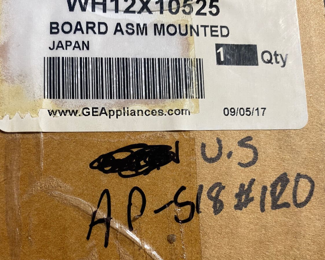 Genuine OEM GE Washer Control Board Asm Mounted WH12X10525 — thumbnail 3