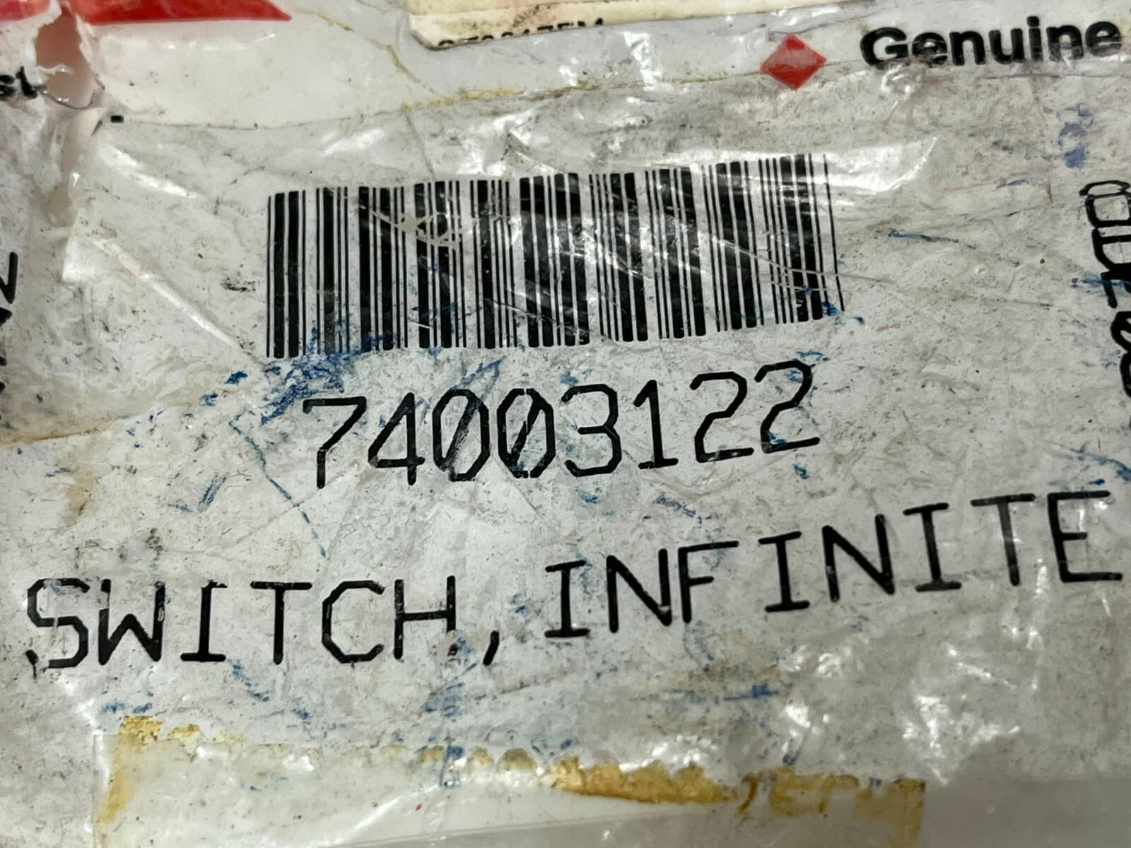 Genuine OEM Whirlpool Range Switch, Infinite 74003122 — thumbnail 5