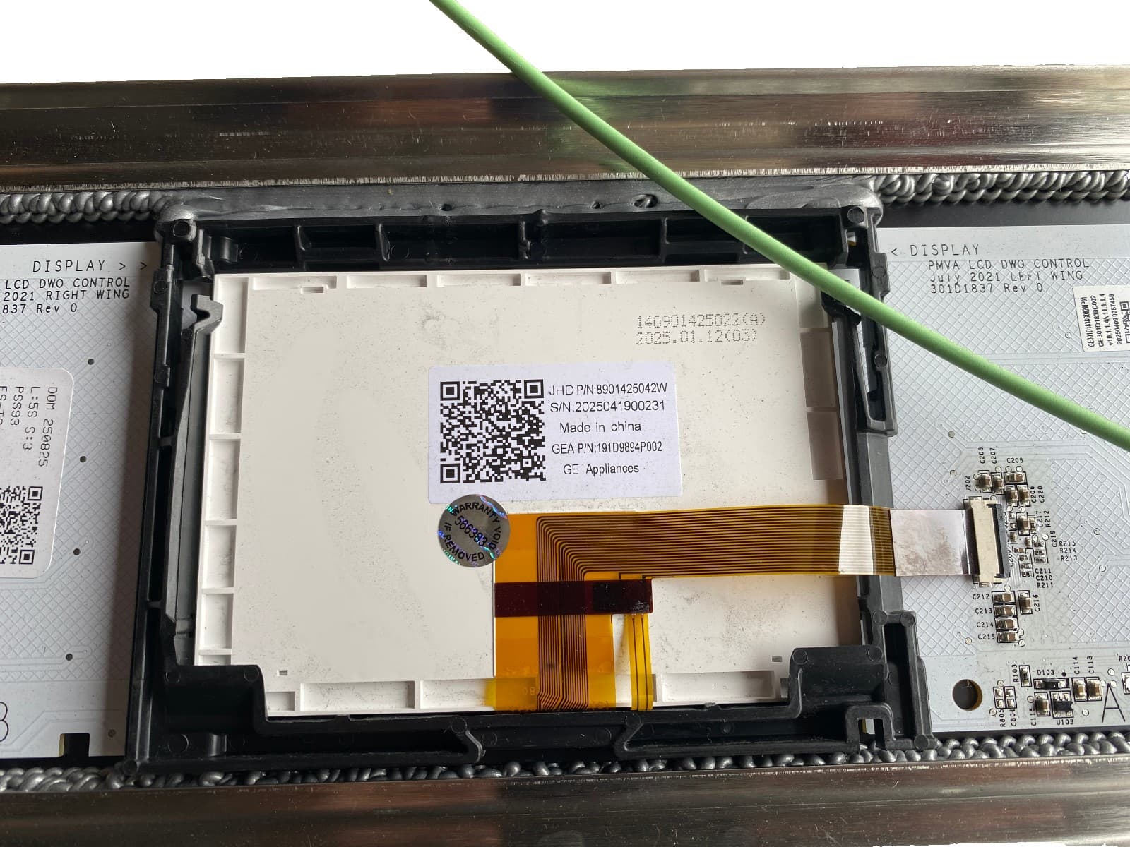 WB27X45306 OEM GE Electric Range Control Panel New Genuine — thumbnail 3