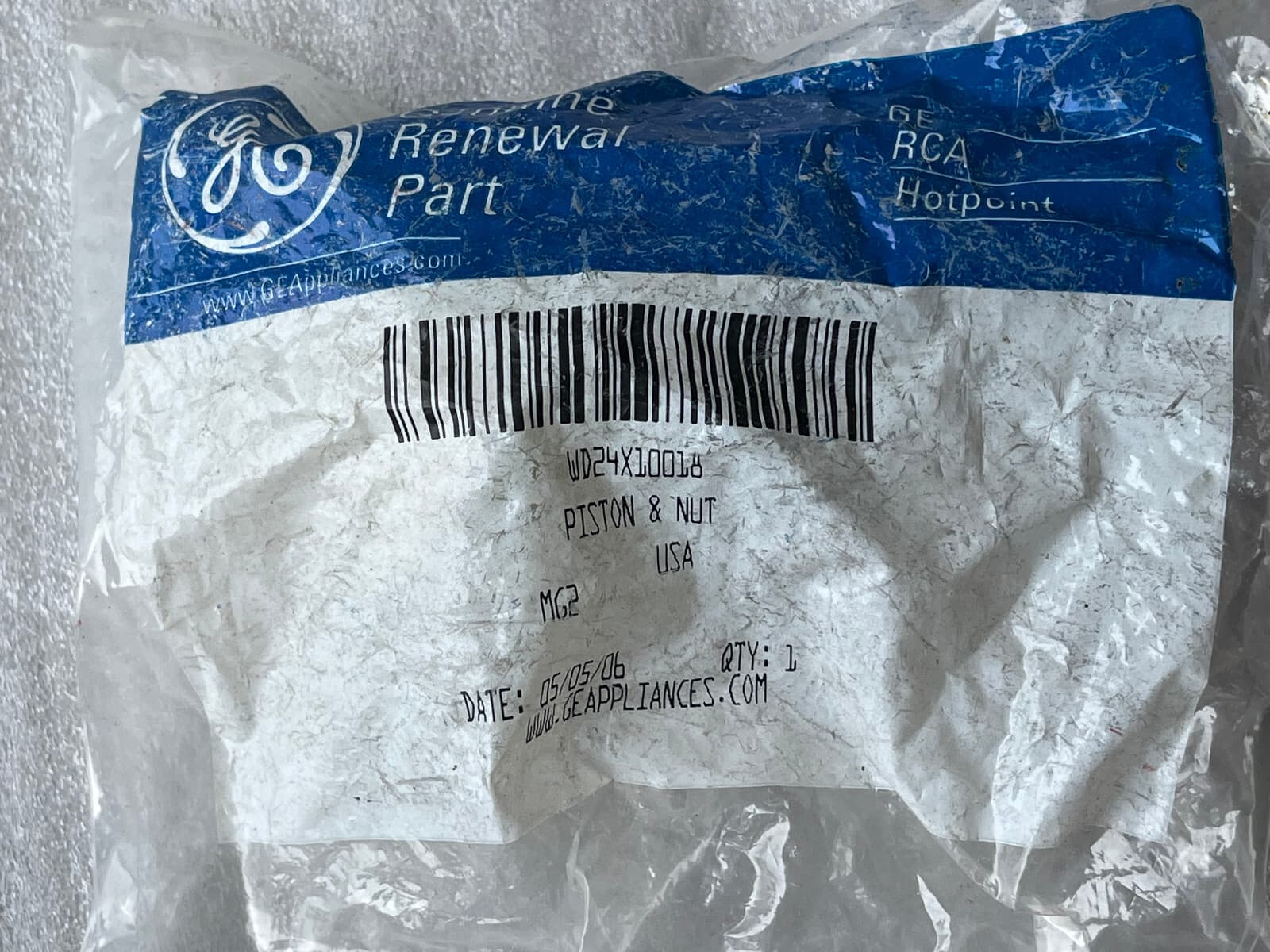NEW Genuine OEM GE Dishwasher Piston & Nut Assembly WD24X10018 — thumbnail 8