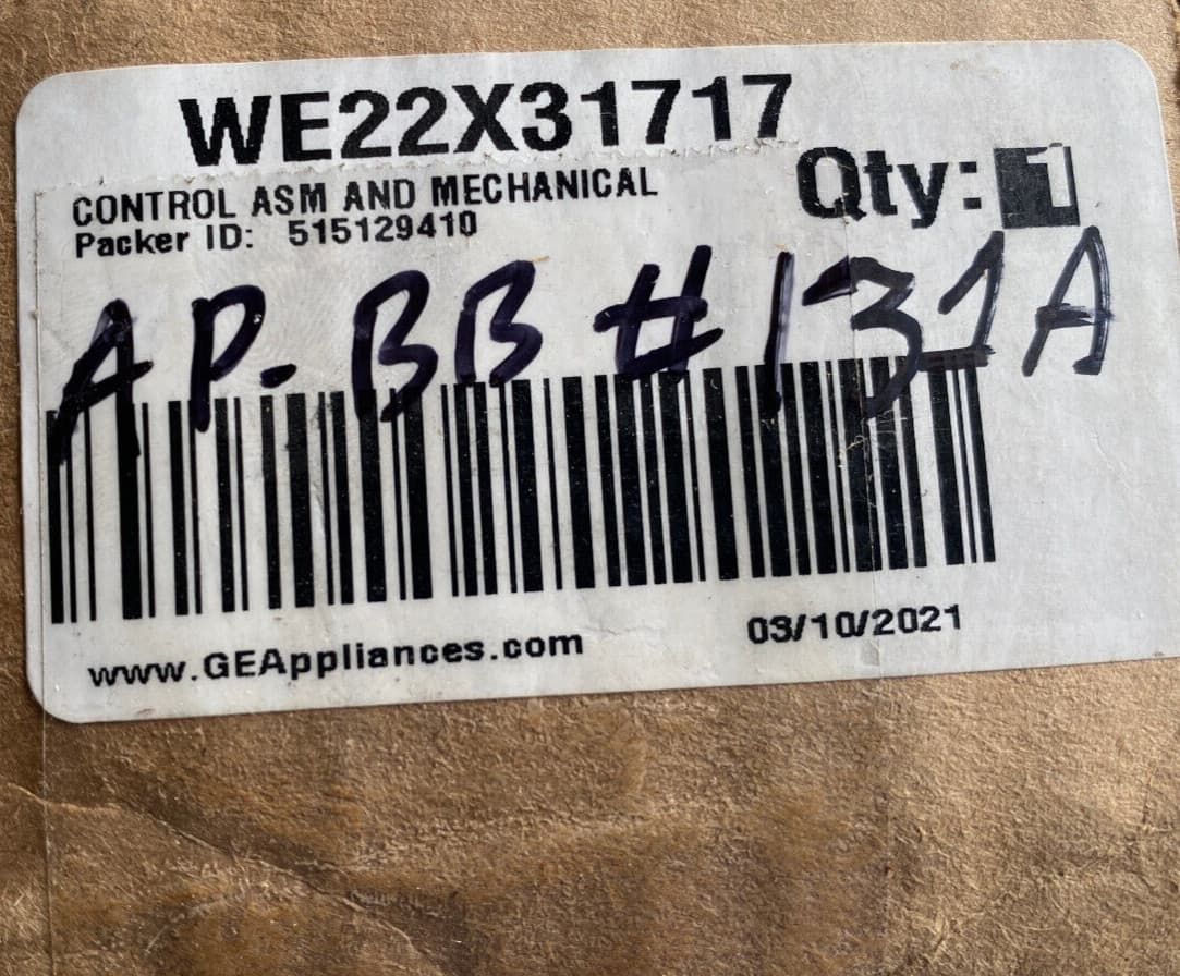 New Genuine OEM GE  Washer Main & User Interface Control Board WE22X31717 — thumbnail 6