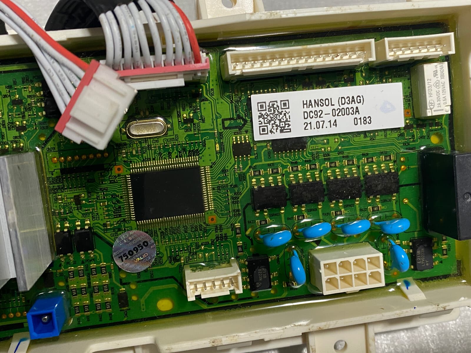 New Genuine OEM Samsung  Washer Electronic Control Board Kit DC92-02003A — thumbnail 8