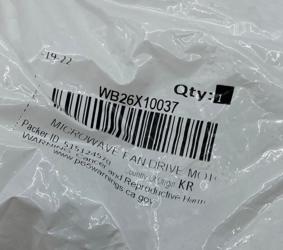 New Genuine OEM GE Microwave Stirrer Drive Motor JVM2070SH001 WB26X10037 — thumbnail 2