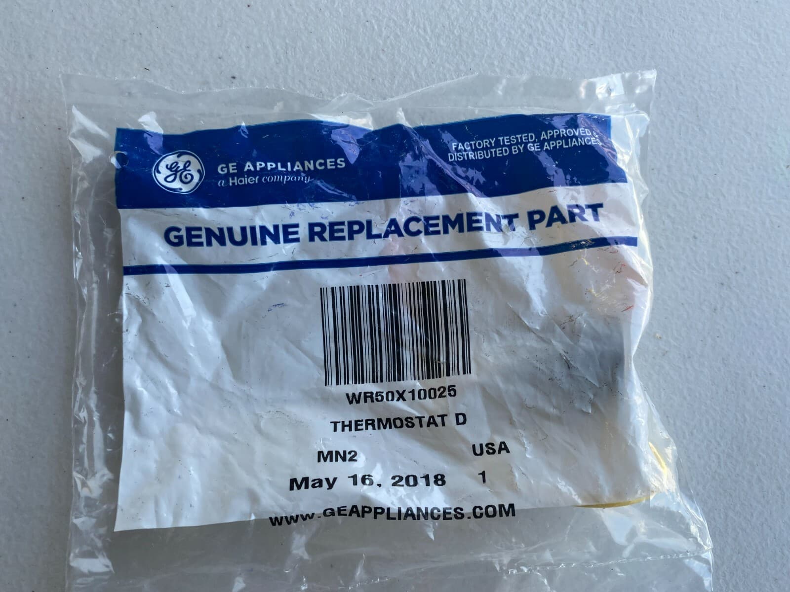 New Genuine GE Refrigerator  Defrost Thermostat WR50X10025 — thumbnail 7