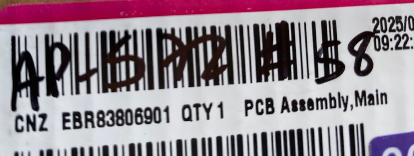 New Genuine OEM LG Refrigerator Main Control Board LFXS30766D/01 EBR83806901 — thumbnail 4