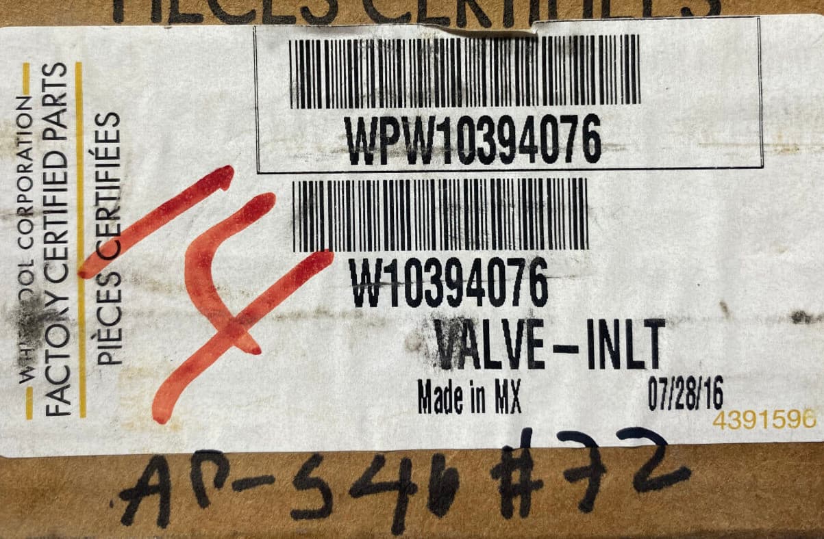 New Genuine Whirlpool Refrigerator Water Inlet Valve W10394076 WPW10394076 — thumbnail 12