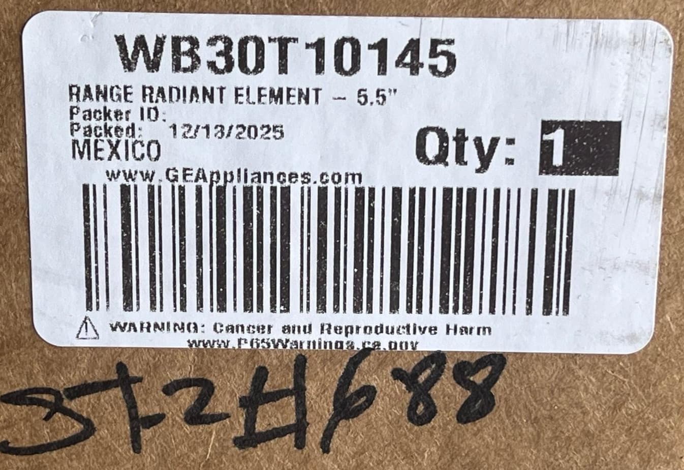 WB30T10145  GE Range Element Radiant 5.5 '' NEW Genuine — thumbnail 10