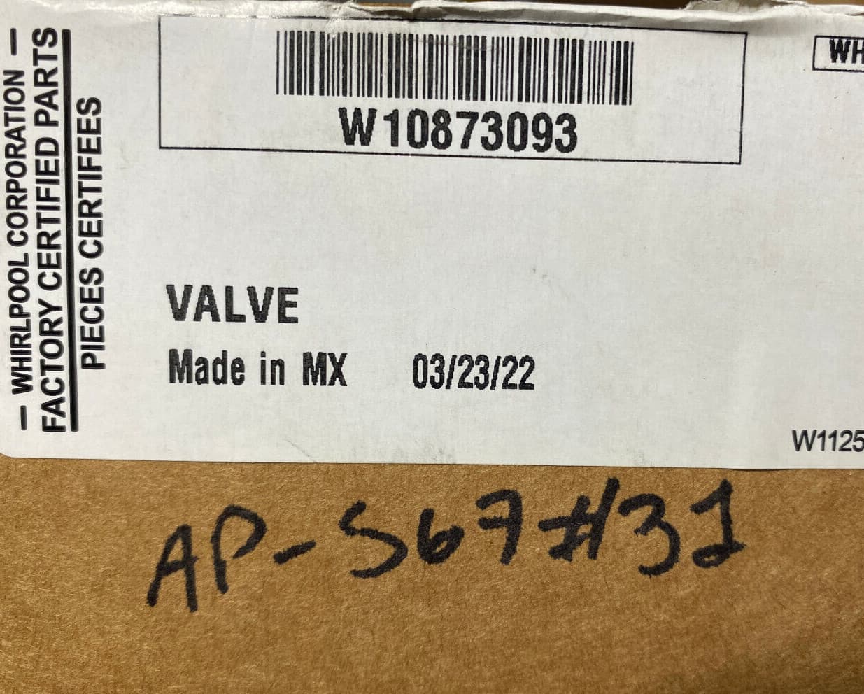 New Genuine OEM Whirlpool Refrigerator Valve W10873093 — thumbnail 3