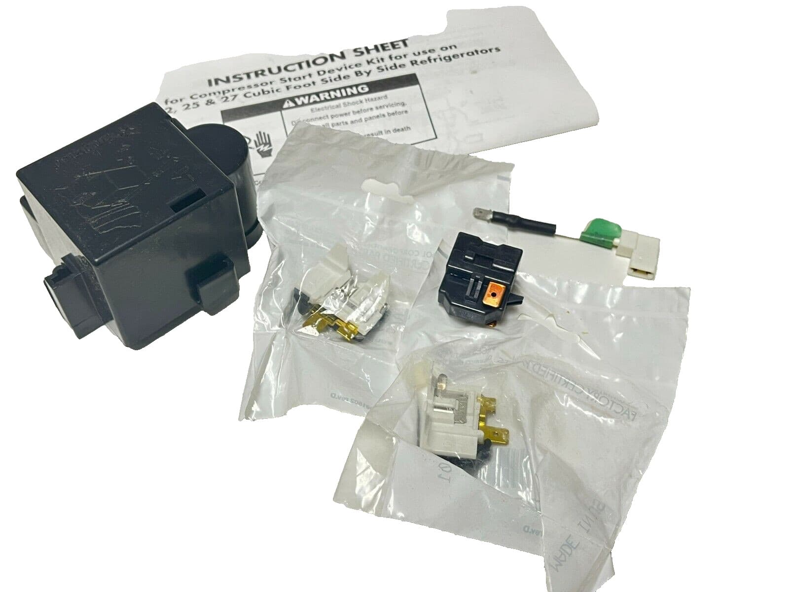8201799 OEM Whirlpool Refrigerator Compressor Start Relay Kit  NEW Genuine