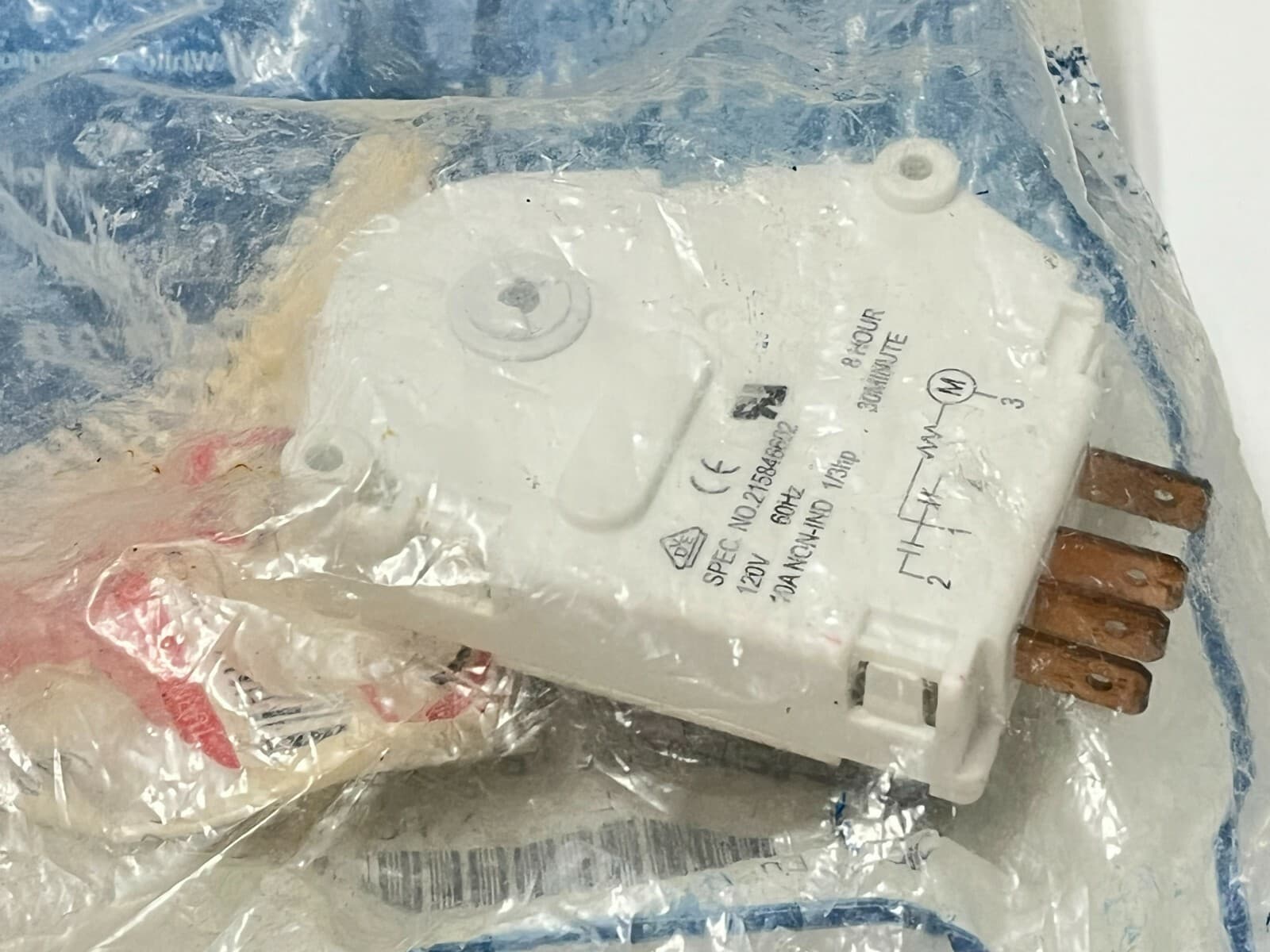 215846602 OEM Frigidaire Refrigerator Defrost Timer NEW GENUINE — thumbnail 6