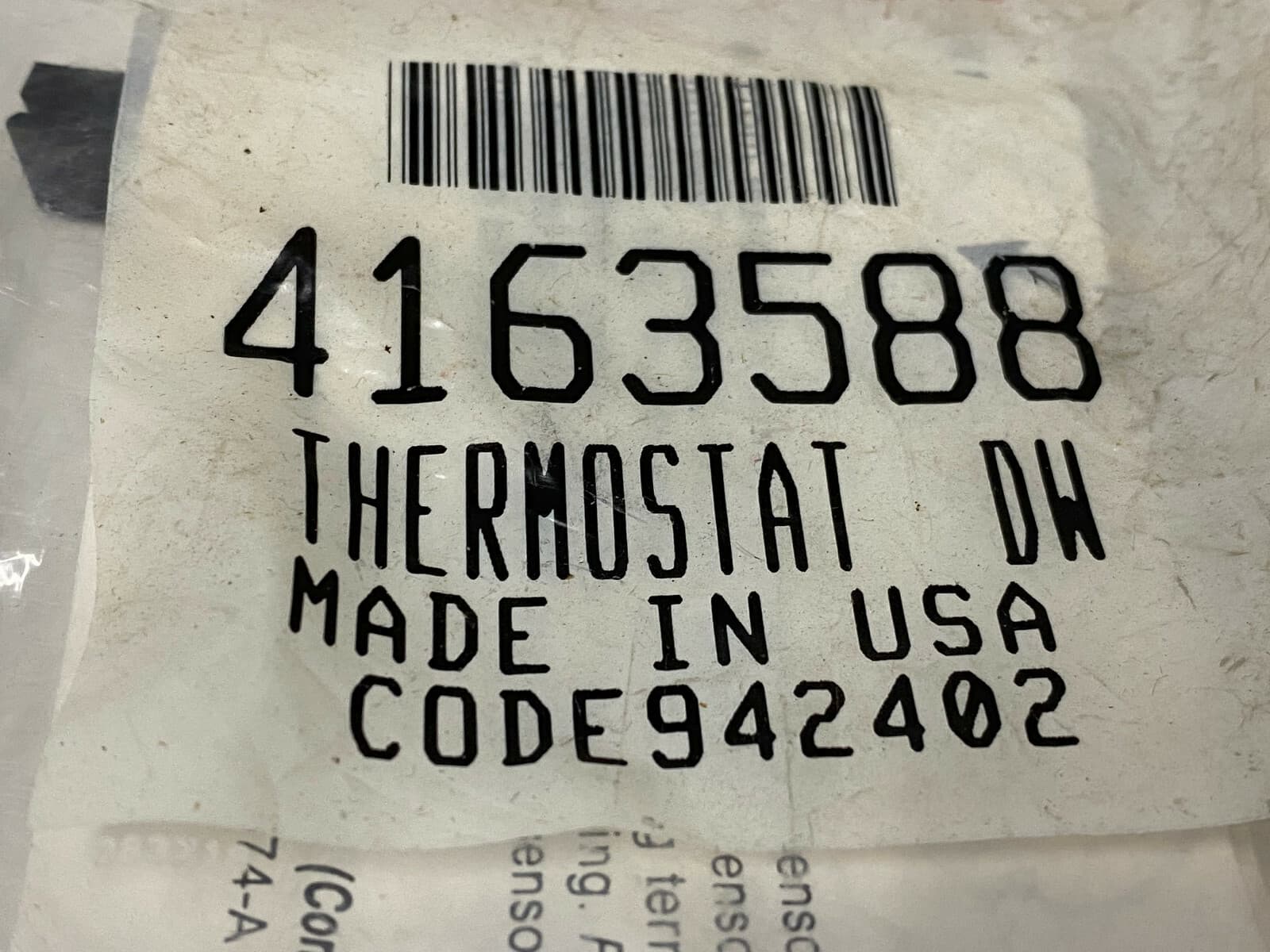 Genuine OEM Whirlpool Dishwasher Thermostat 4163588 — thumbnail 3