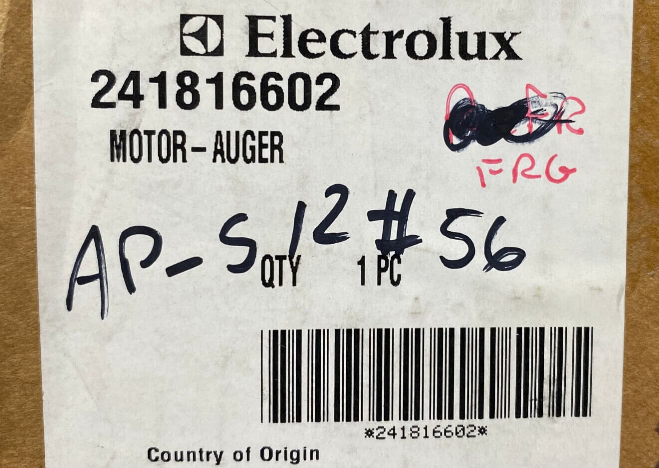 New Genuine OEM Frigidaire  Refrigerator Auger Motor 241816602 — thumbnail 9