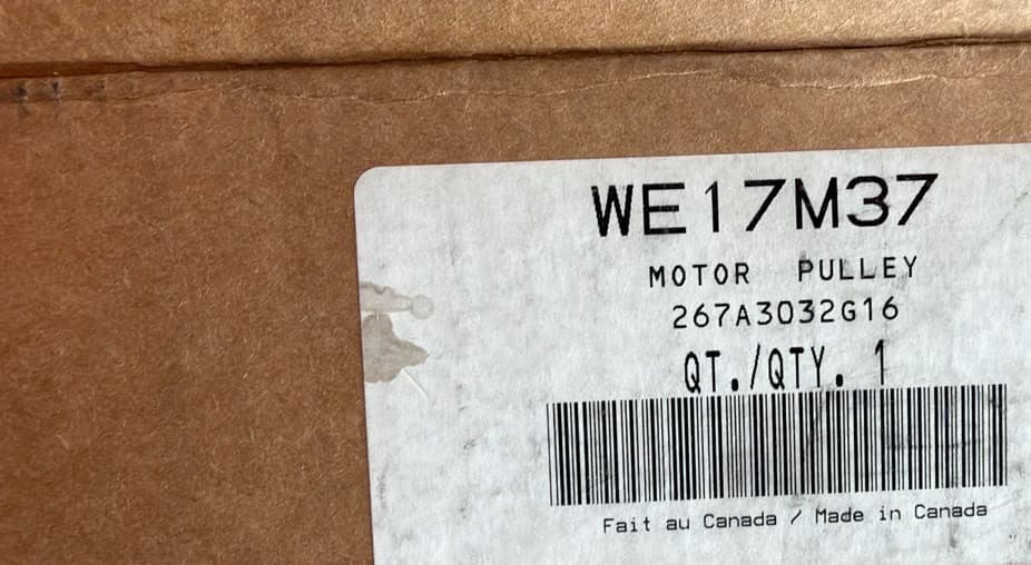 WE17M37 OEM GE  Dryer Drive Motor NEW Genuine — thumbnail 6