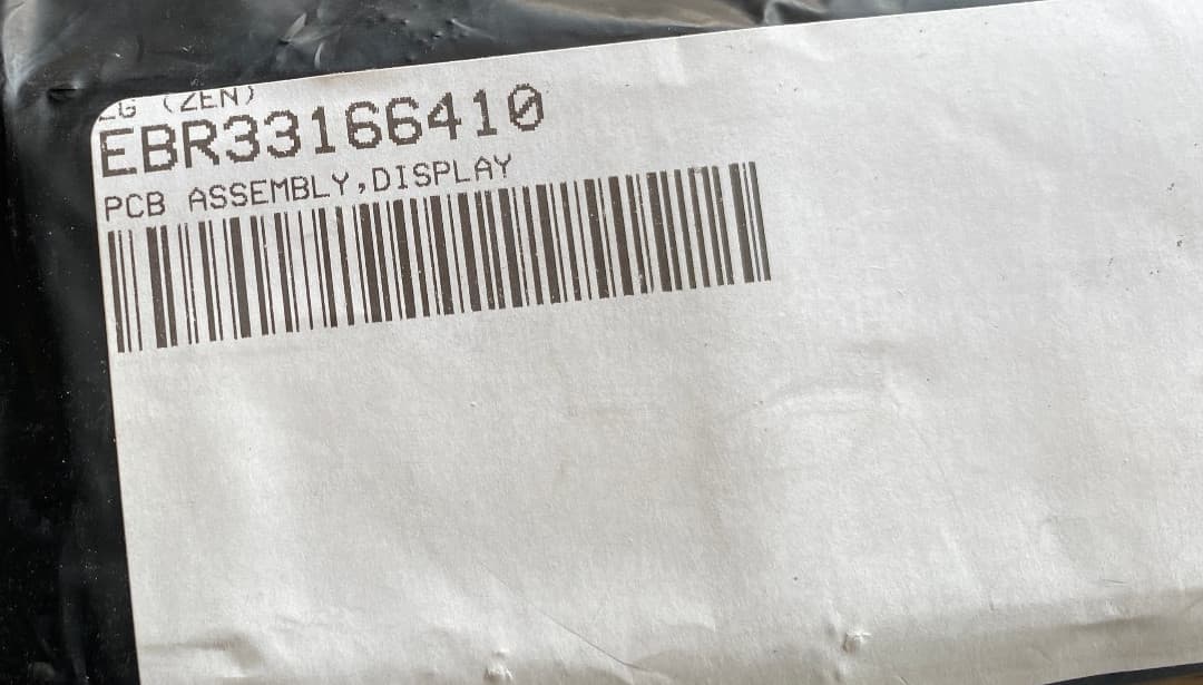 New Genuine OEM LG Washer Display Control Board WM6500HBA EBR33166410 — thumbnail 4
