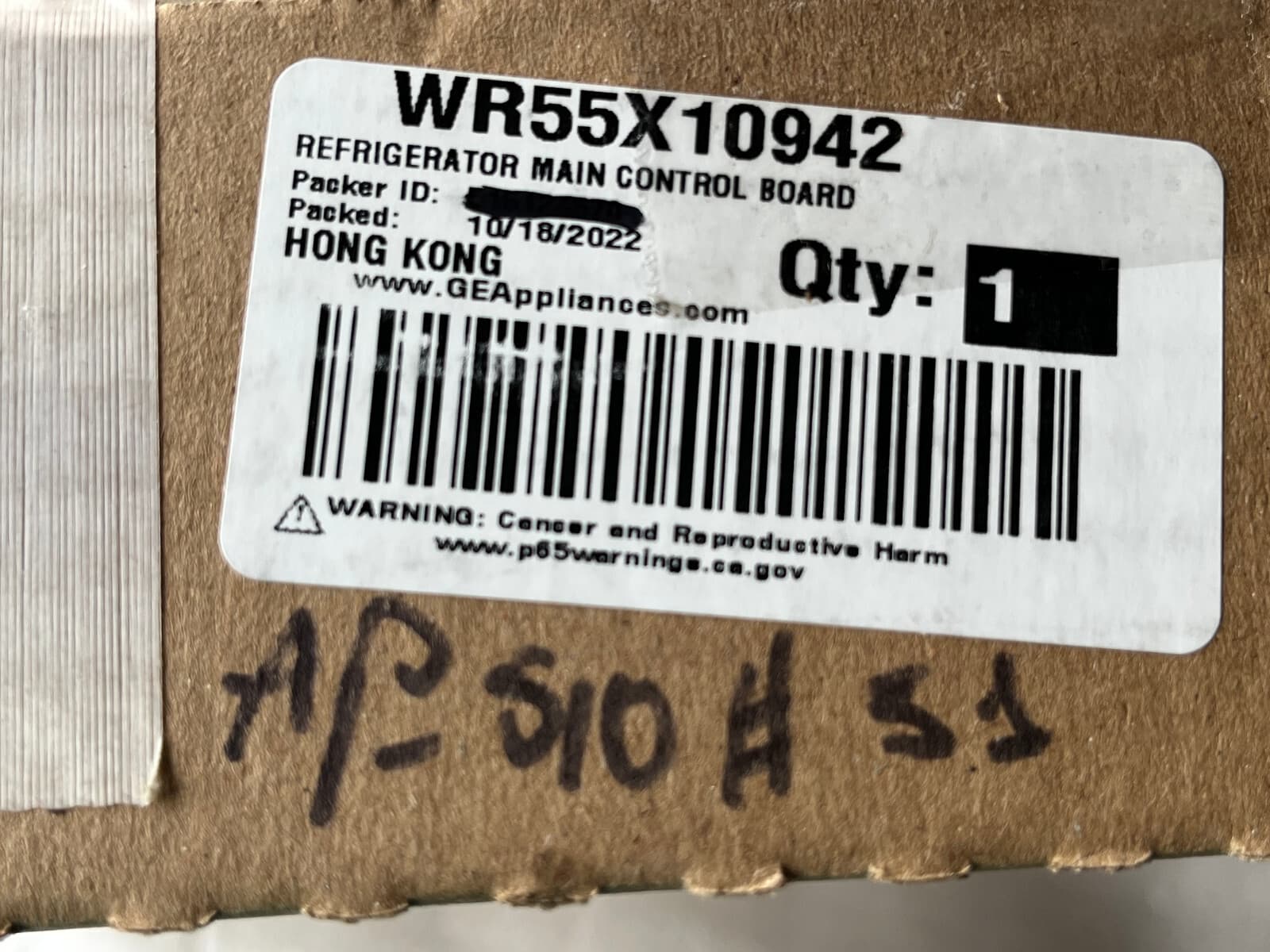 WR55X10942 OEM GE Refrigerator Electronic Control Board New Genuine — thumbnail 13