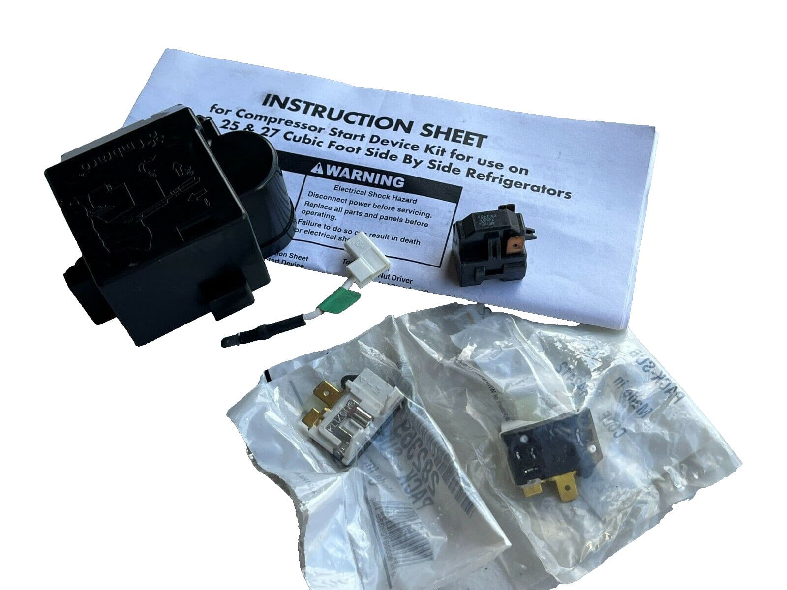 8201799 OEM Whirlpool Refrigerator Compressor Start Relay Kit  NEW Genuine — thumbnail 3