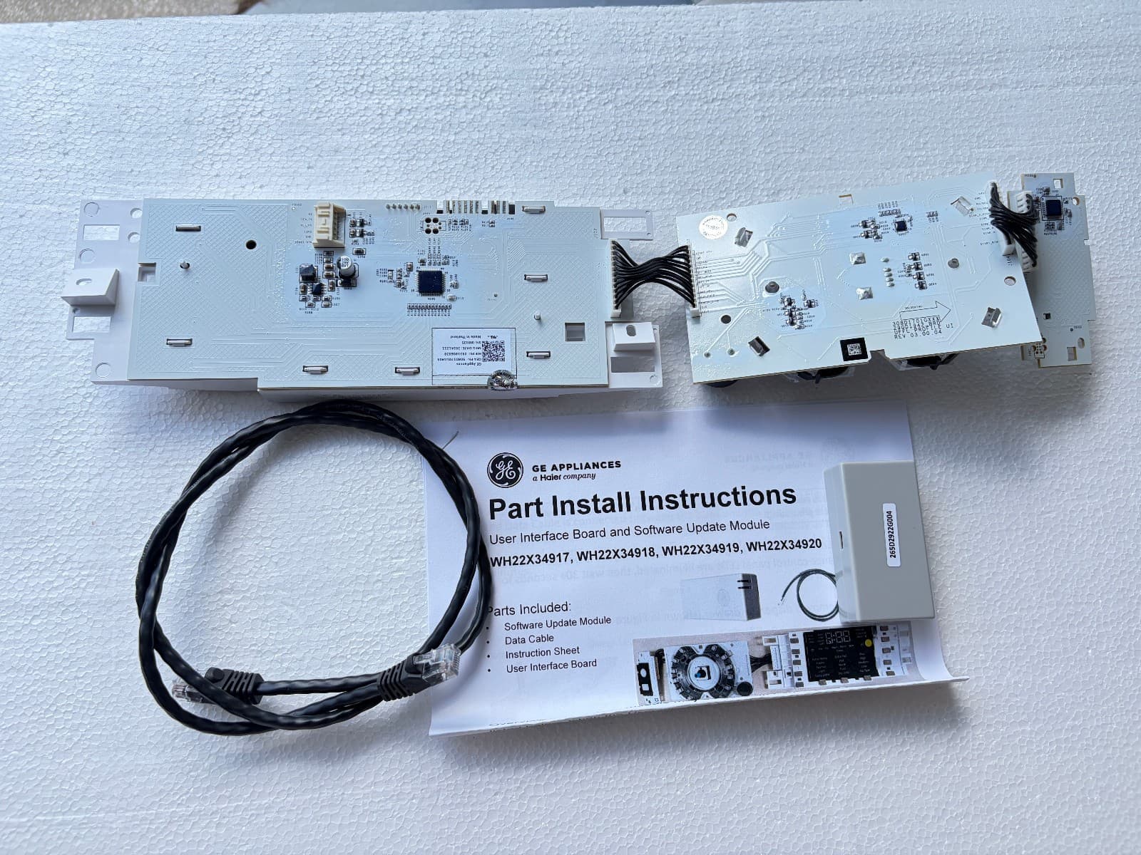 WH22X34919 GE  Washer User Interface Control Board New OEM  Genuine — thumbnail 4