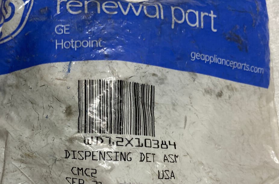 New Genuine OEM GE Dishwasher Detergent Dispenser Assembly WD12X10384 WD12X10209 — thumbnail 5
