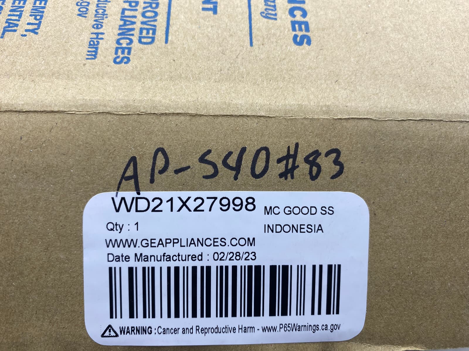 New Genuine OEM GE Dishwasher Control Board WD21X25992 — thumbnail 4
