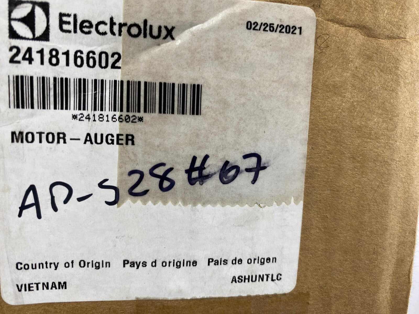 New Genuine OEM Frigidaire  Refrigerator Auger Motor 241816602 — thumbnail 11
